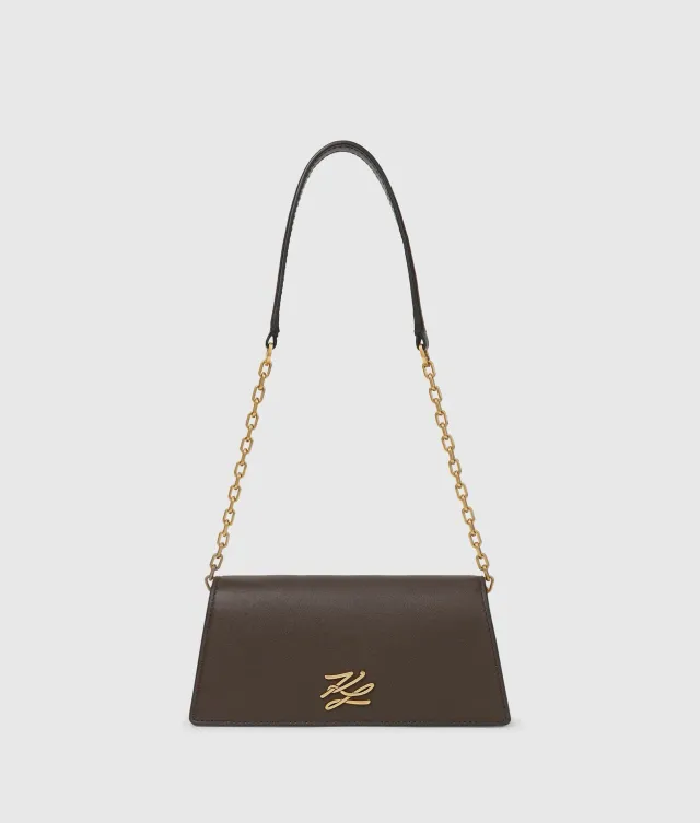 Karl Lagerfeld K/Autograph Mini Flap Umhängetasche Leder