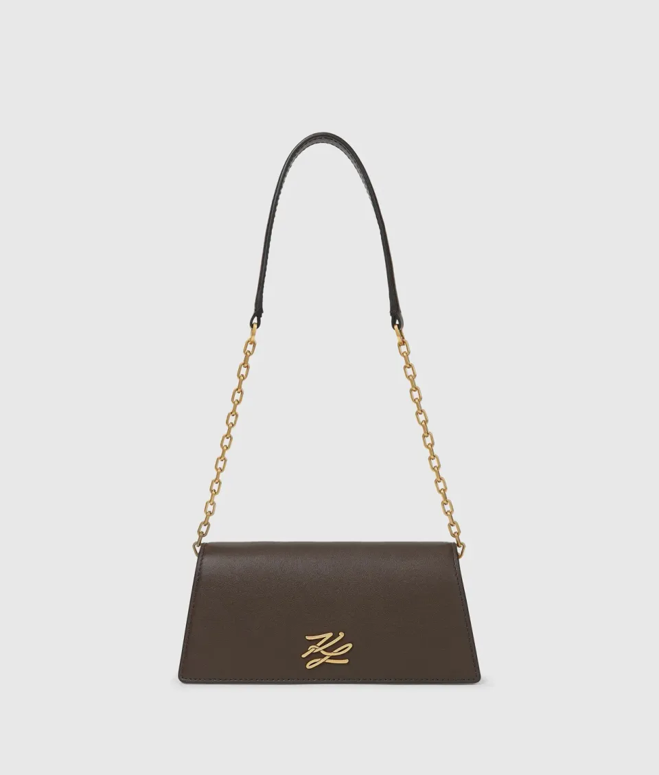 Karl Lagerfeld K/Autograph Mini Flap Umhängetasche Leder