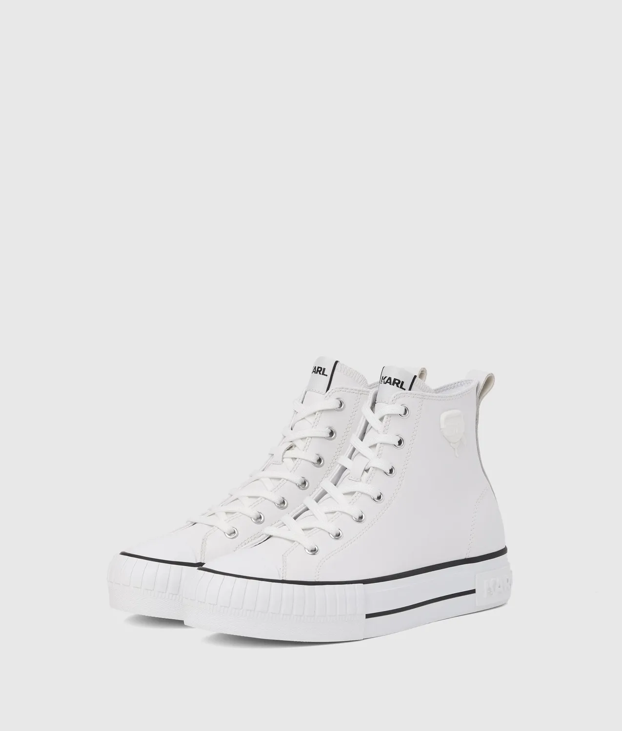 Karl Lagerfeld Ikon Kampus Max High-Top Sneaker Leder