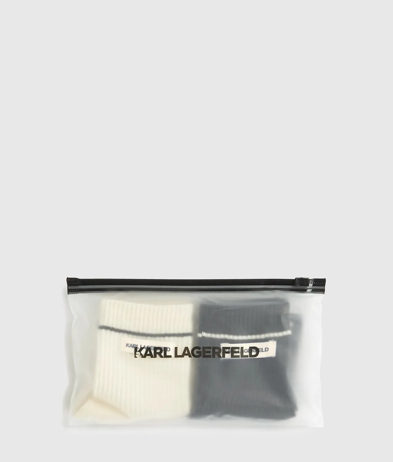 Karl Lagerfeld Logo Socken 2er-Pack Bio-Baumwolle