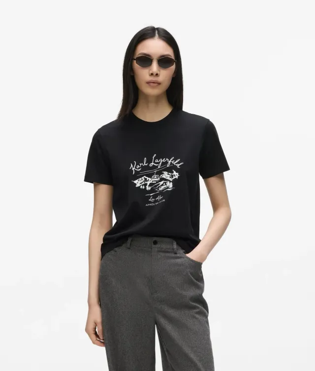 Karl Lagerfeld Après Ski T-Shirt Bio-Baumwolle