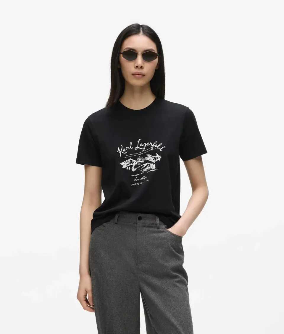 Karl Lagerfeld Après Ski T-Shirt Bio-Baumwolle