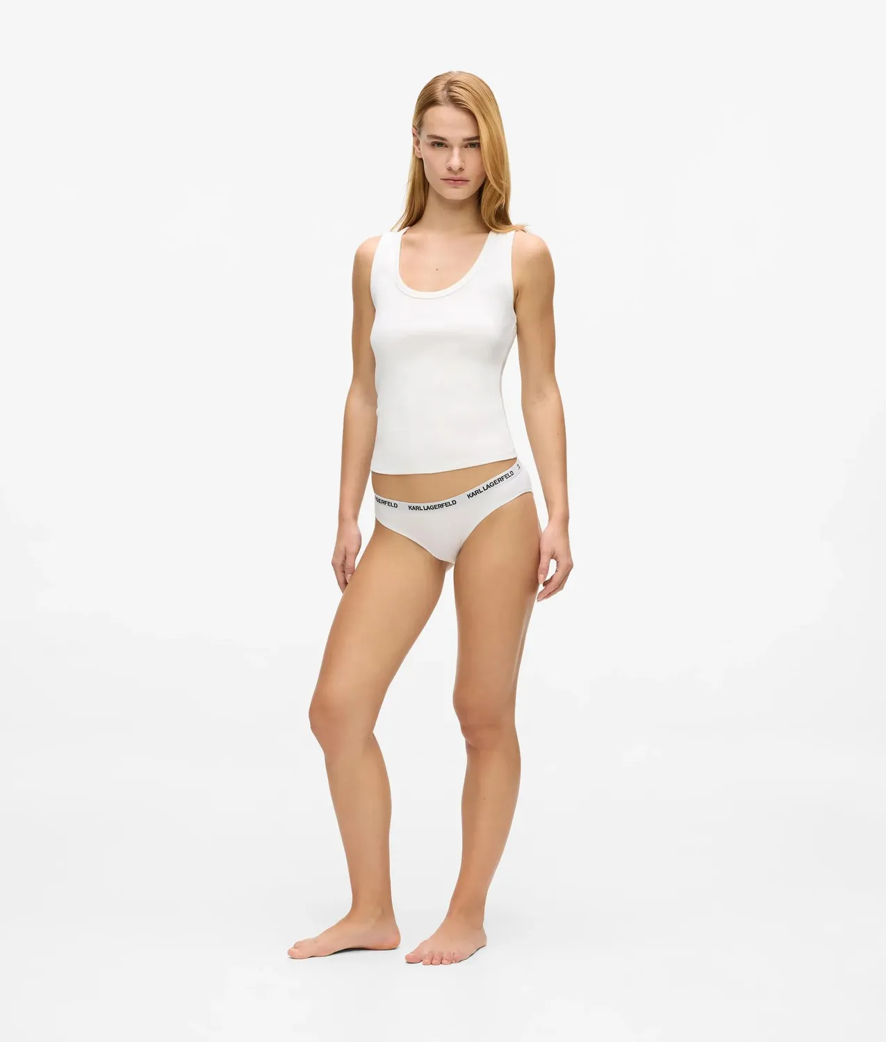 Karl Lagerfeld Logo Slip 3er-Pack Baumwolle Vollbedeckung