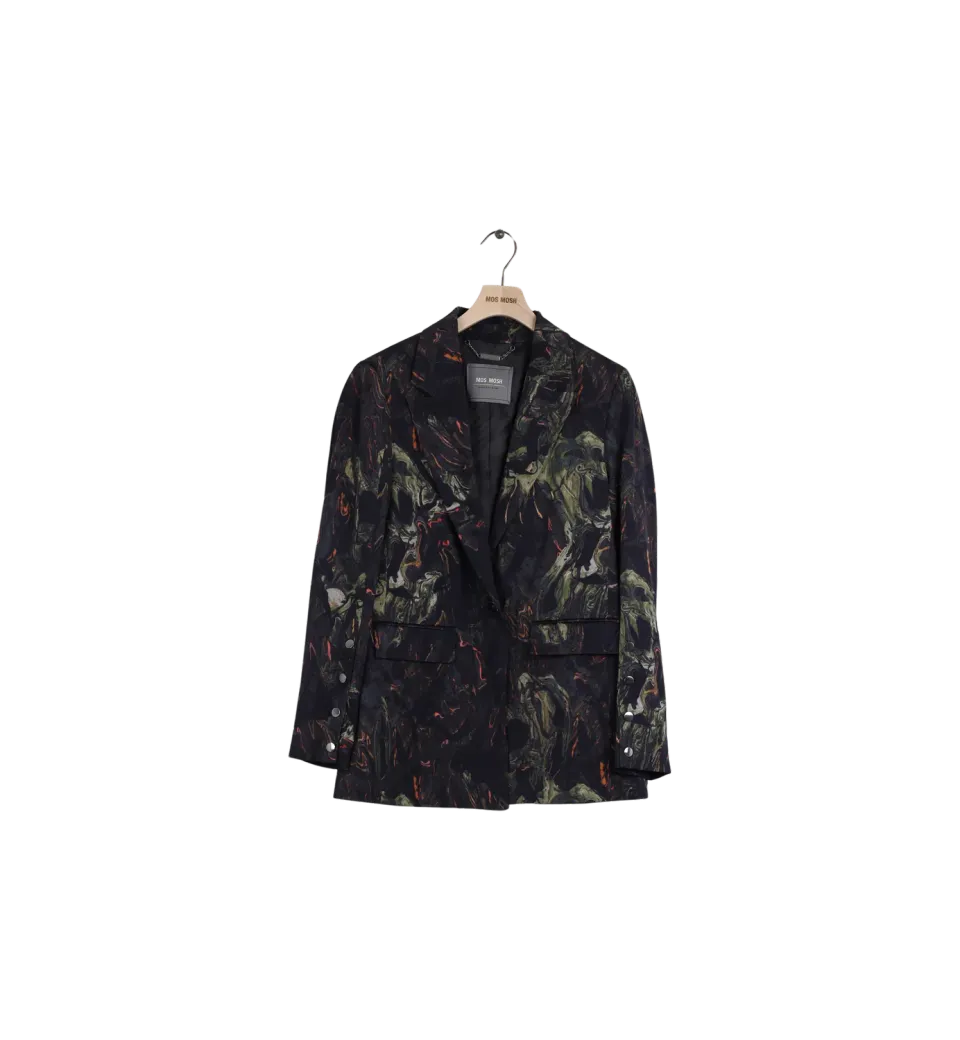 Mos Mosh MMBine Marble Blazer 38 Schwarz Secondhand