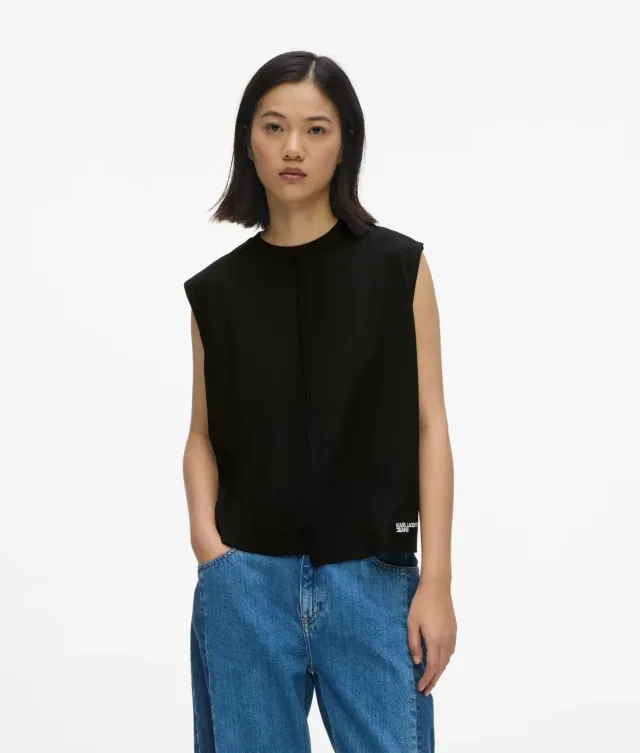 Karl Lagerfeld Jeans Seam Tank Top Baumwolle regular