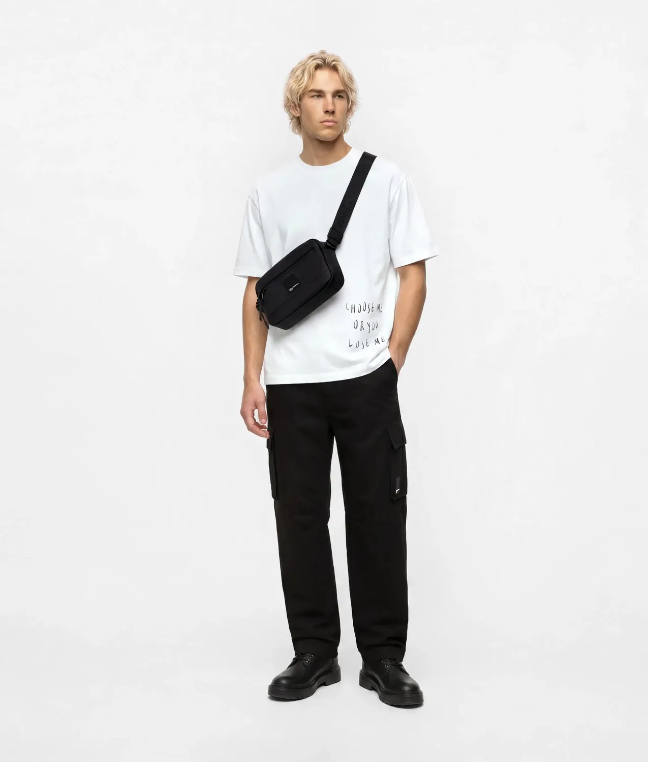 Karl Lagerfeld KL Jeans Coated Crossbody Tasche One Size wasserabweisend