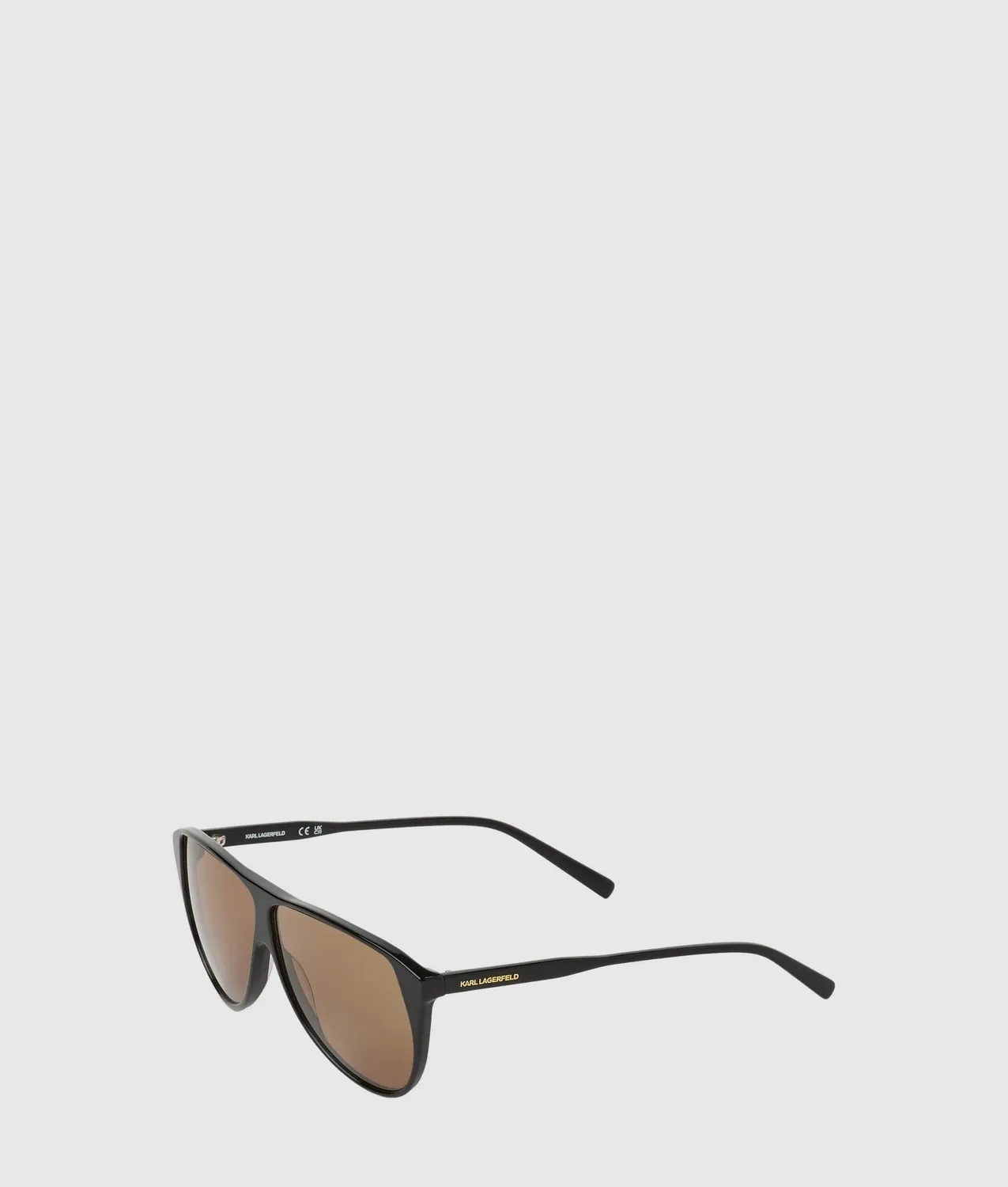 Karl Lagerfeld Slim Aviator Sonnenbrille Herren schwarz schmal