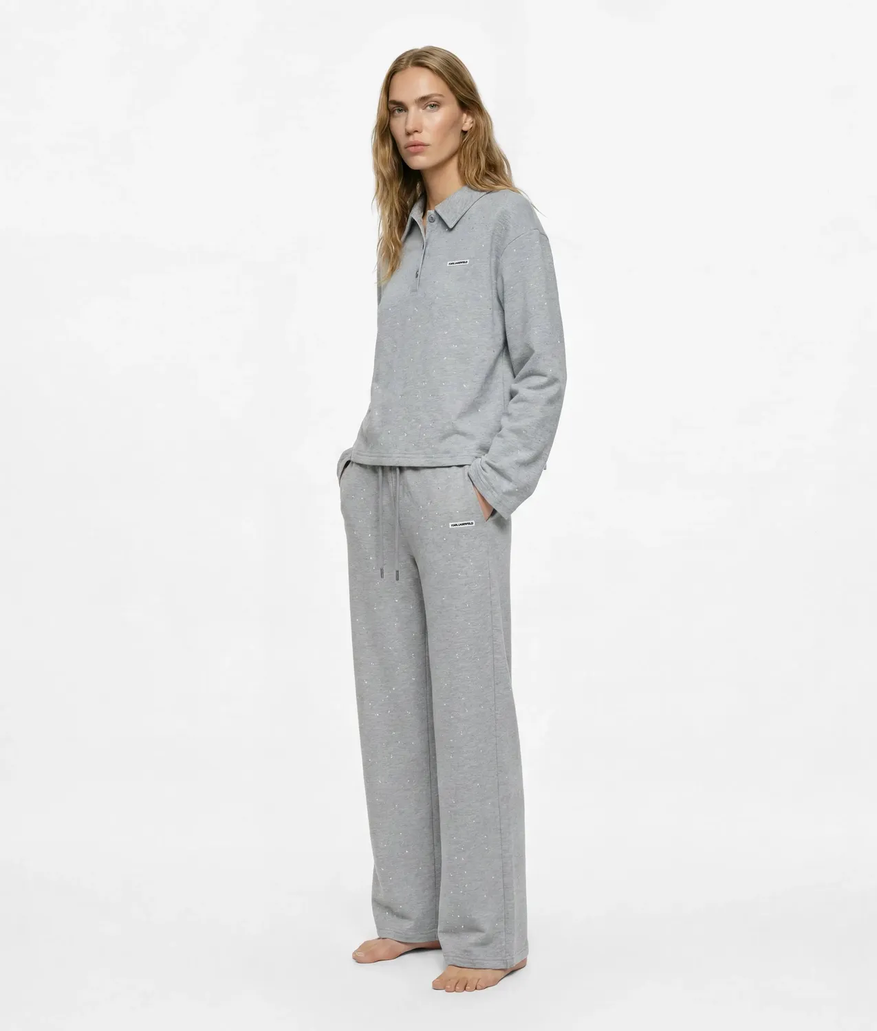 Karl Lagerfeld Loungewear Hose Strass Damen XS-XL