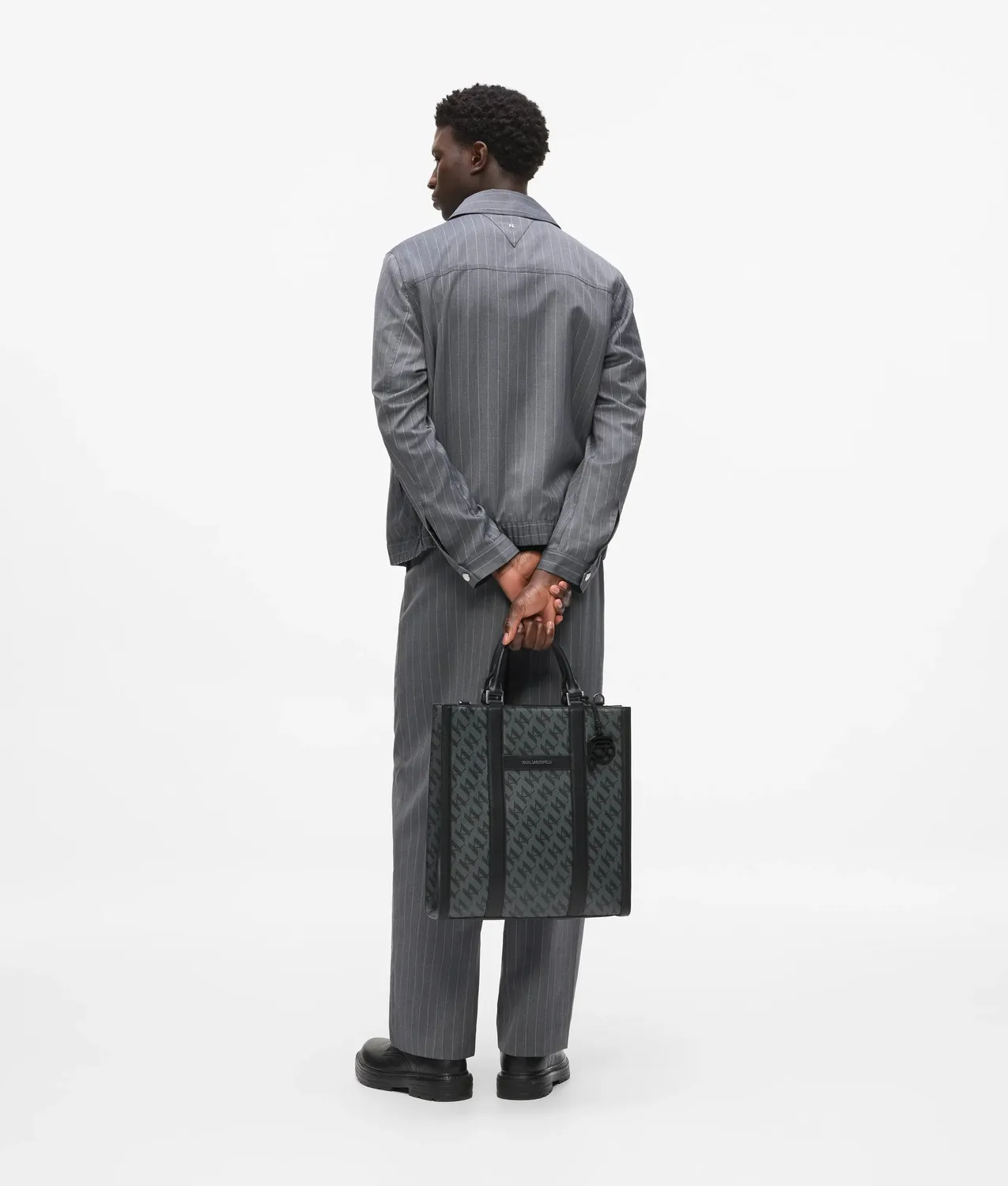 Karl Lagerfeld Ikon Monogram Tote Bag One Size Technikleder