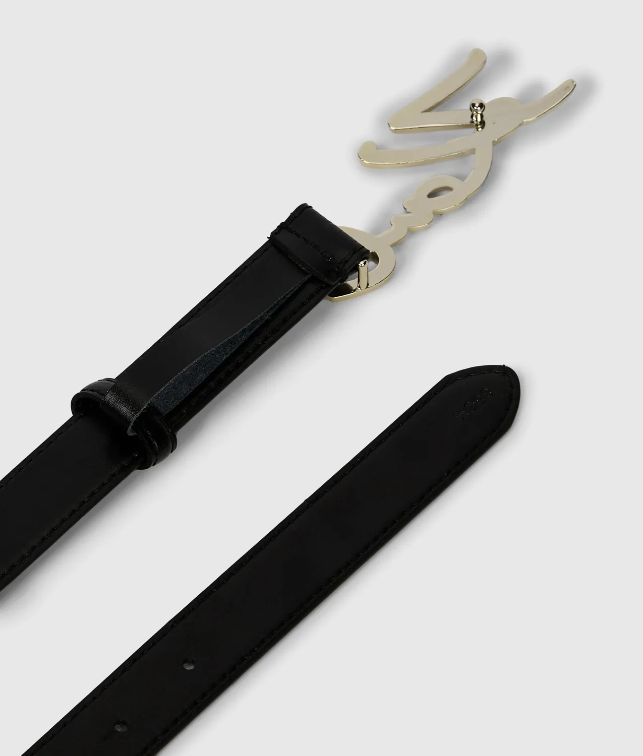Karl Lagerfeld K/Signature Gürtel Leder mit Logo-Schnalle