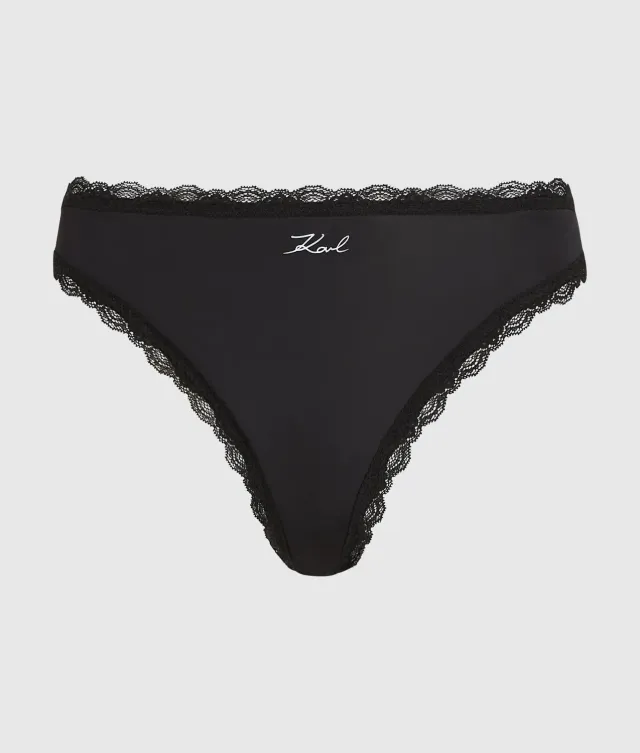 Karl Lagerfeld Signature String 3er-Pack Spitze
