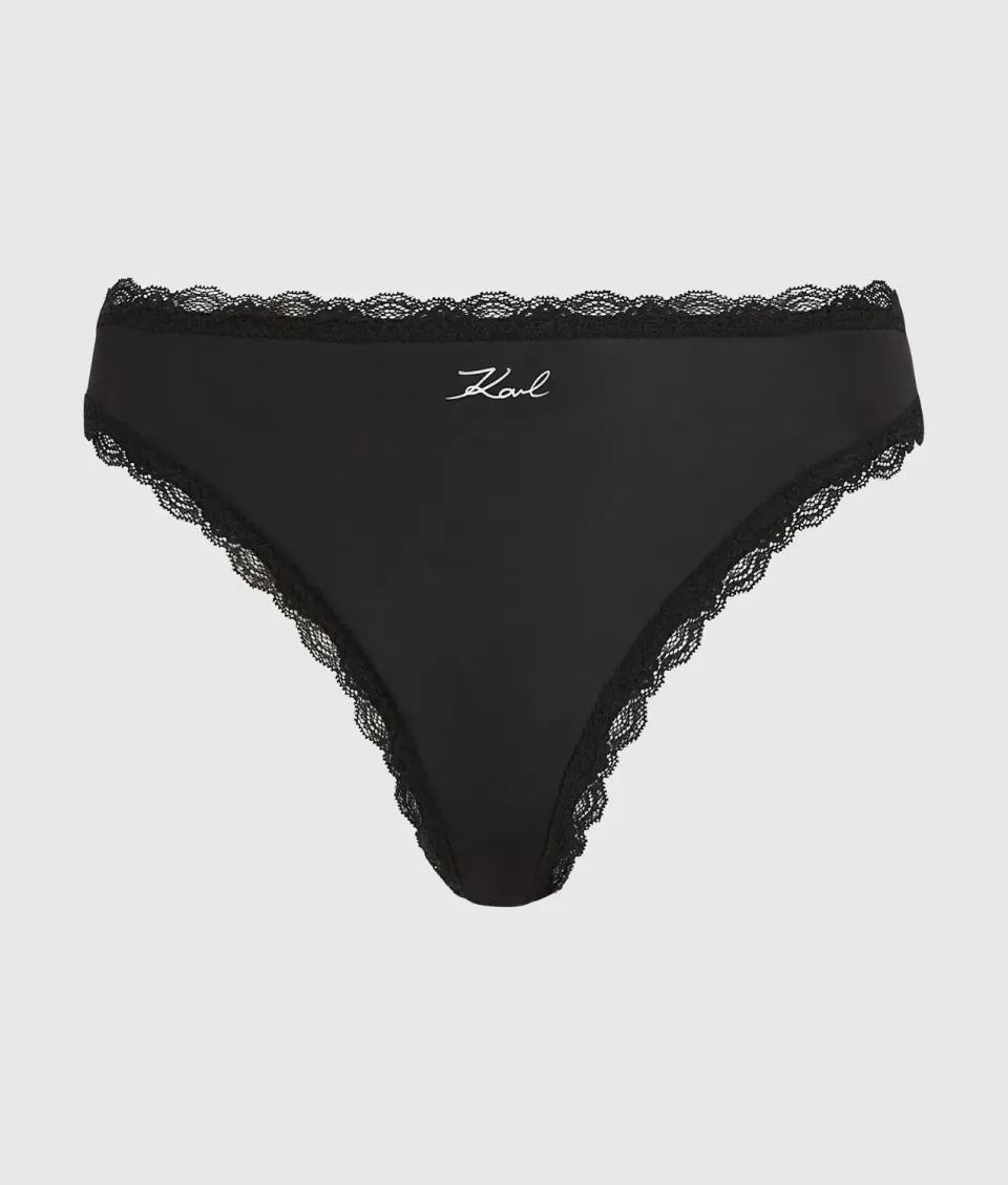 Karl Lagerfeld Signature String 3er-Pack Spitze
