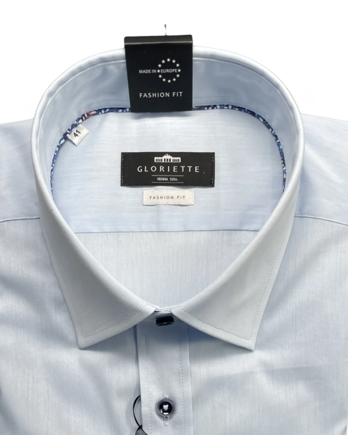 Gloriette Windsor Stretch Hemd Hellblau Fashion Fit