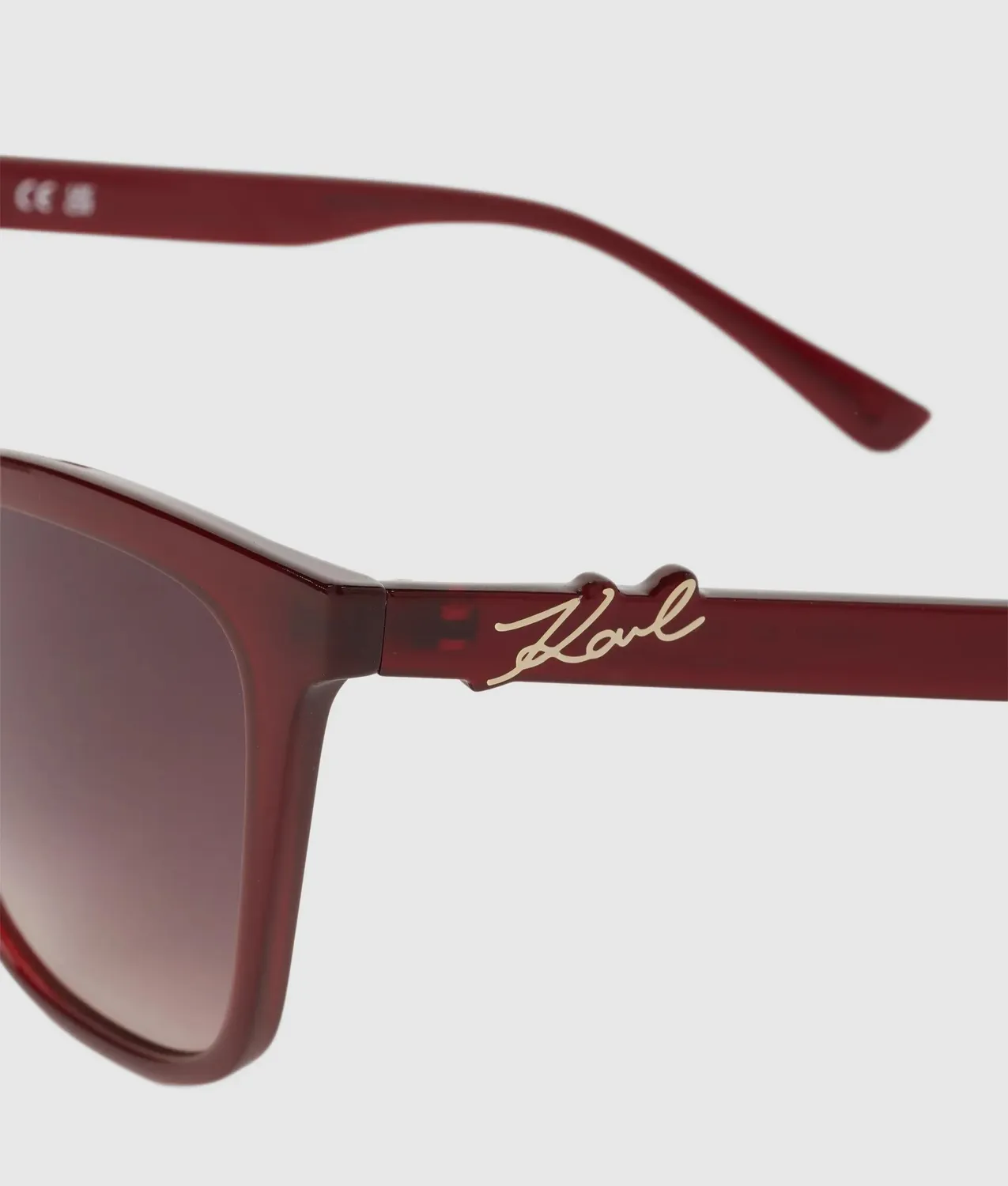 Karl Lagerfeld Signature Slim Sonnenbrille rechteckig One Size