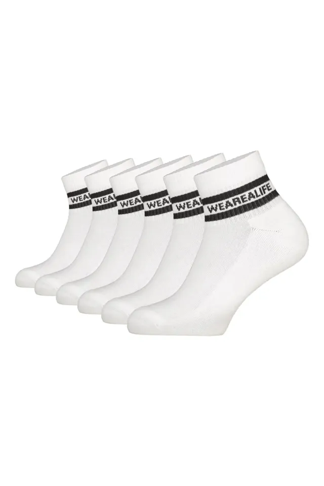 Alife & Kickin RikaAK Ankle Crew Socken 6er Pack Weiß Damen
