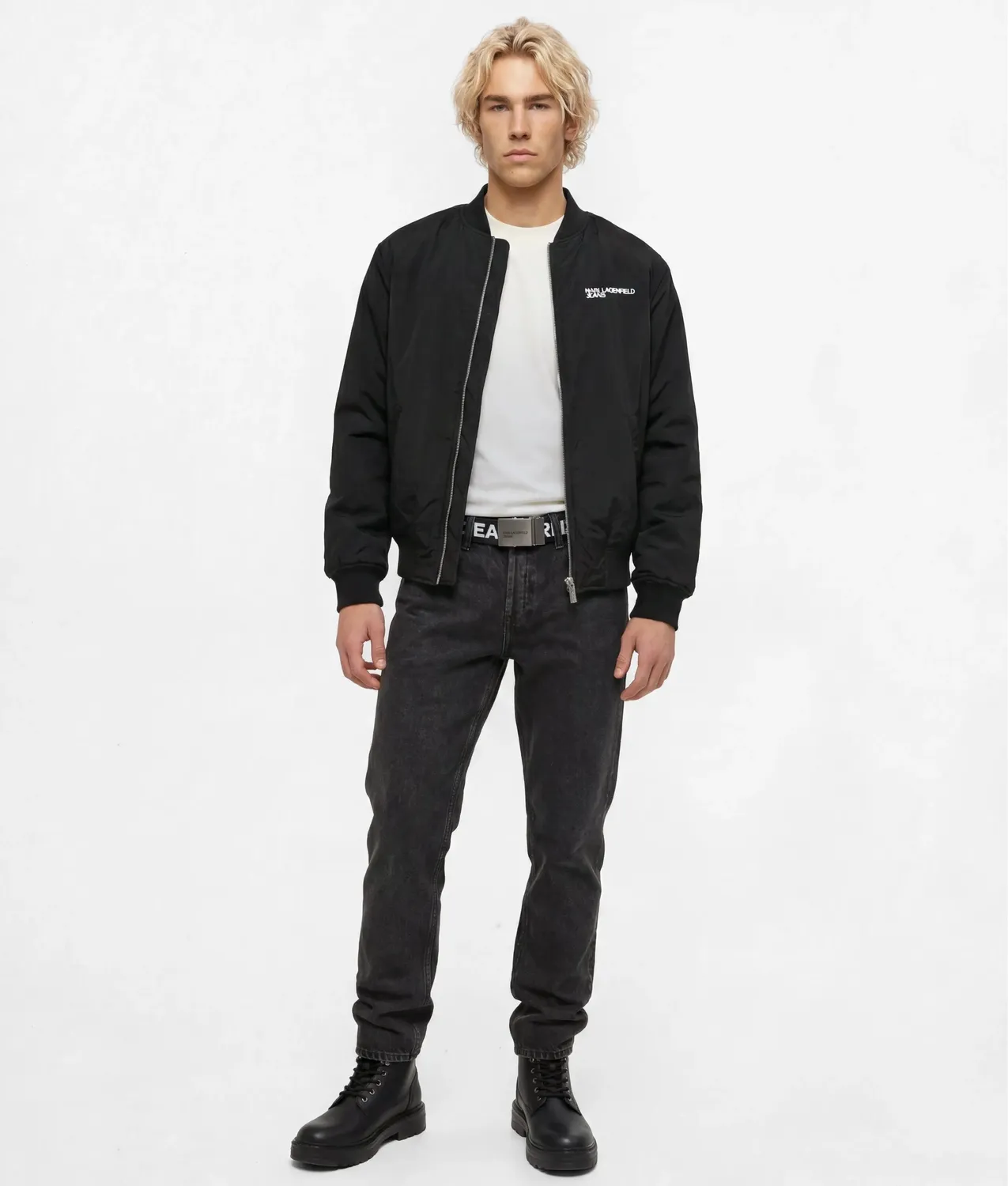 Karl Lagerfeld KL Jeans Tapered Jeans washed black Denim