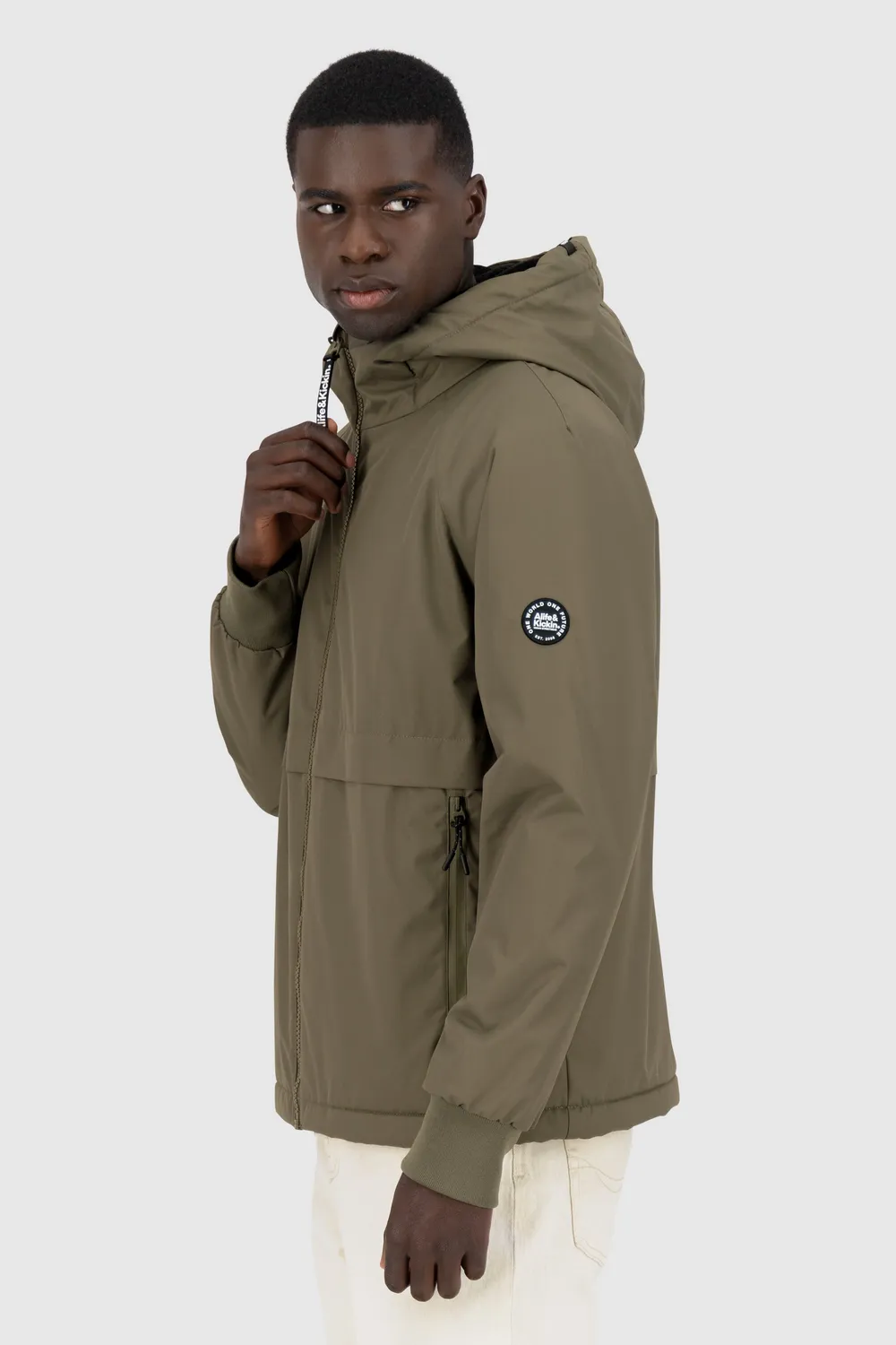 Alife & Kickin MartyAK A Winterjacke Herren dunkelgrün Teddyfutter