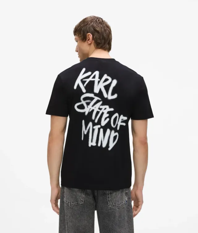 Karl Lagerfeld KL Jeans Karl Quote T-Shirt Baumwolle Print