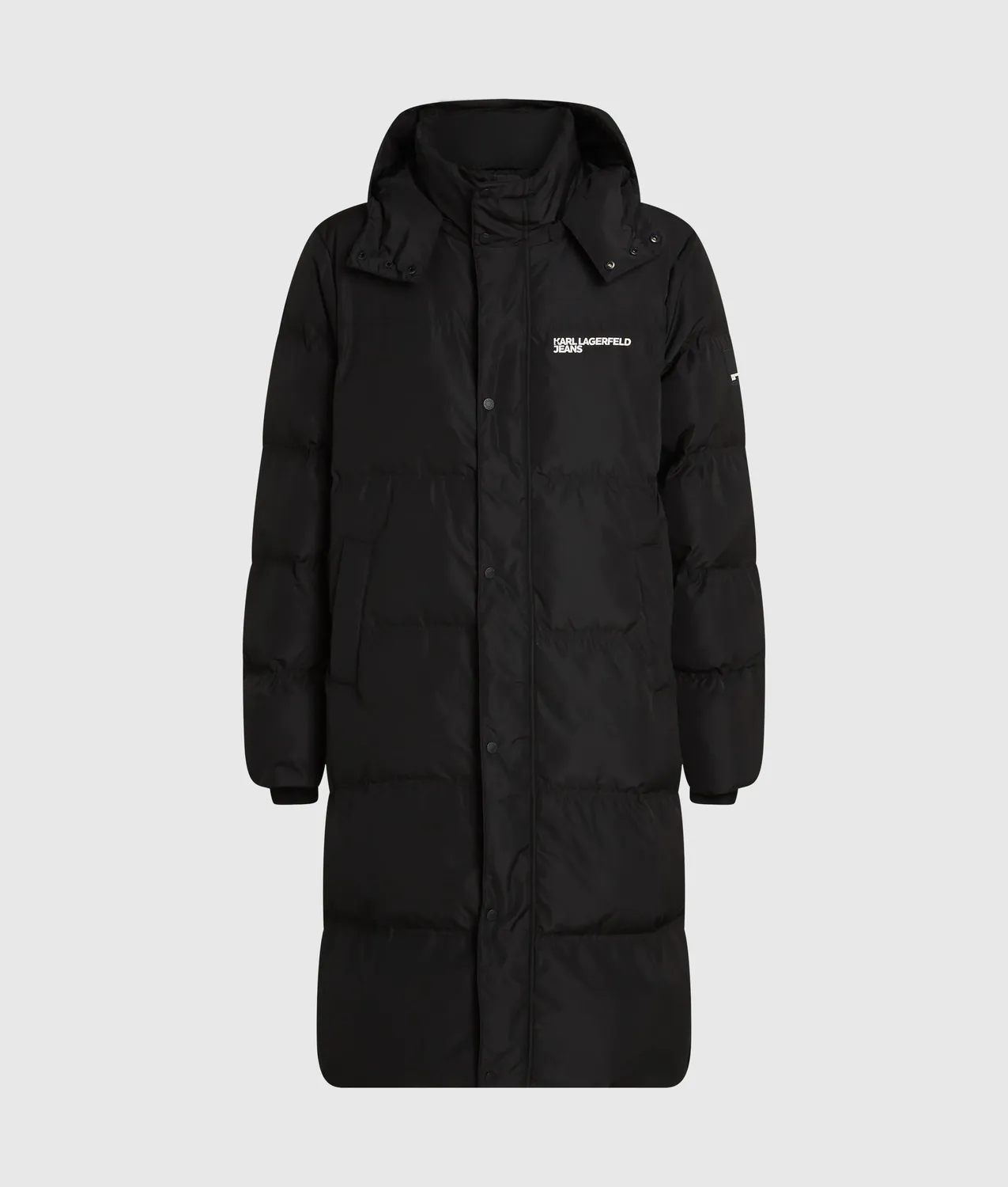 Karl Lagerfeld KL Jeans Extra-Long Pufferjacke Herren lang wattiert