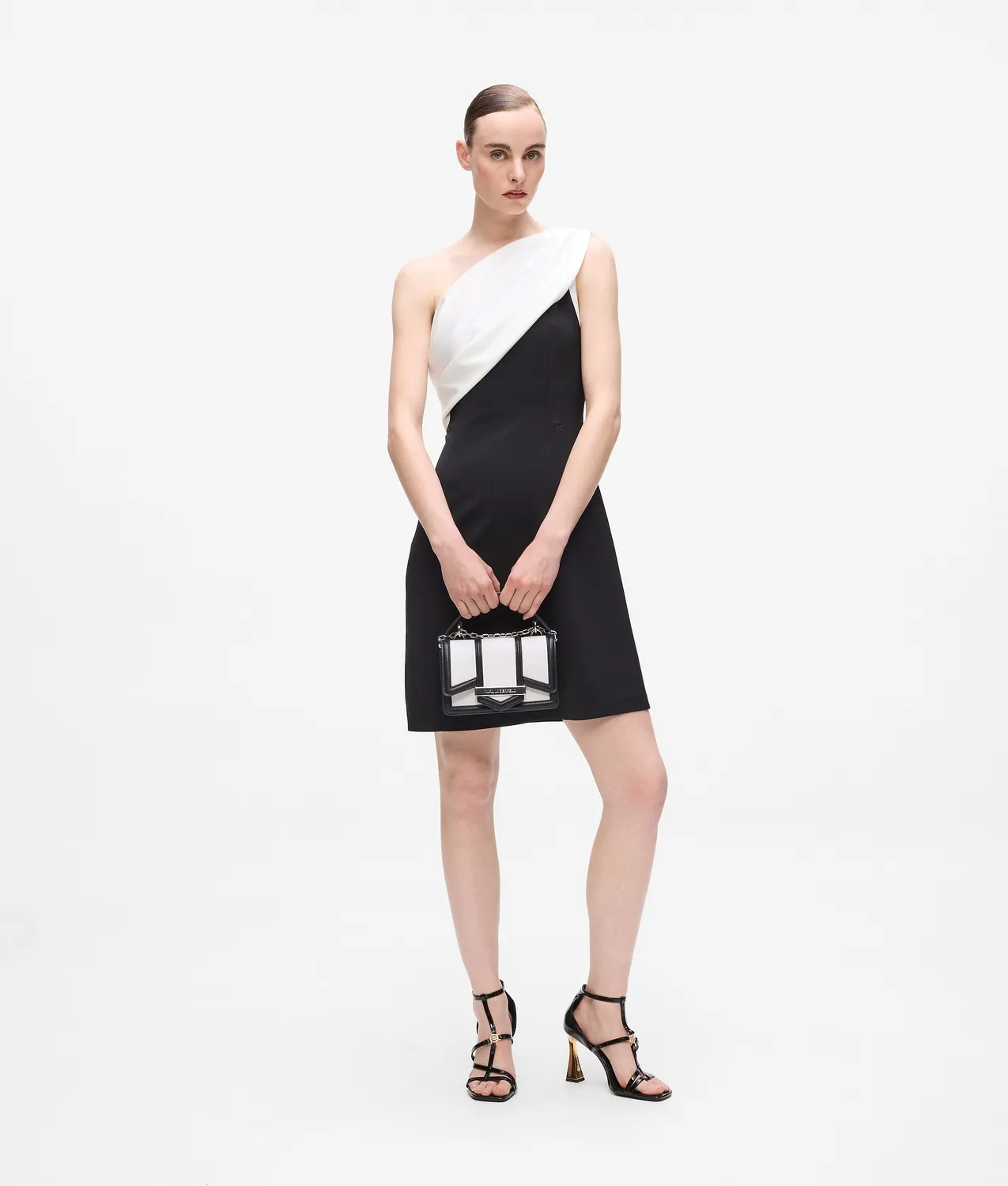 Karl Lagerfeld Debutante Riemen-Sandaletten Absatz schwarz