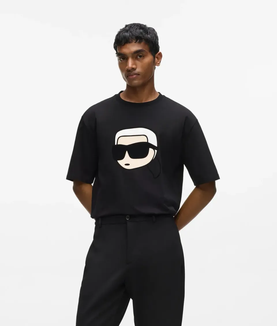 Karl Lagerfeld Ikon Karl T-Shirt Bio-Baumwolle