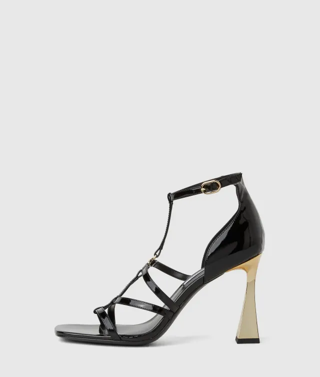Karl Lagerfeld Debutante Riemen-Sandaletten Absatz schwarz