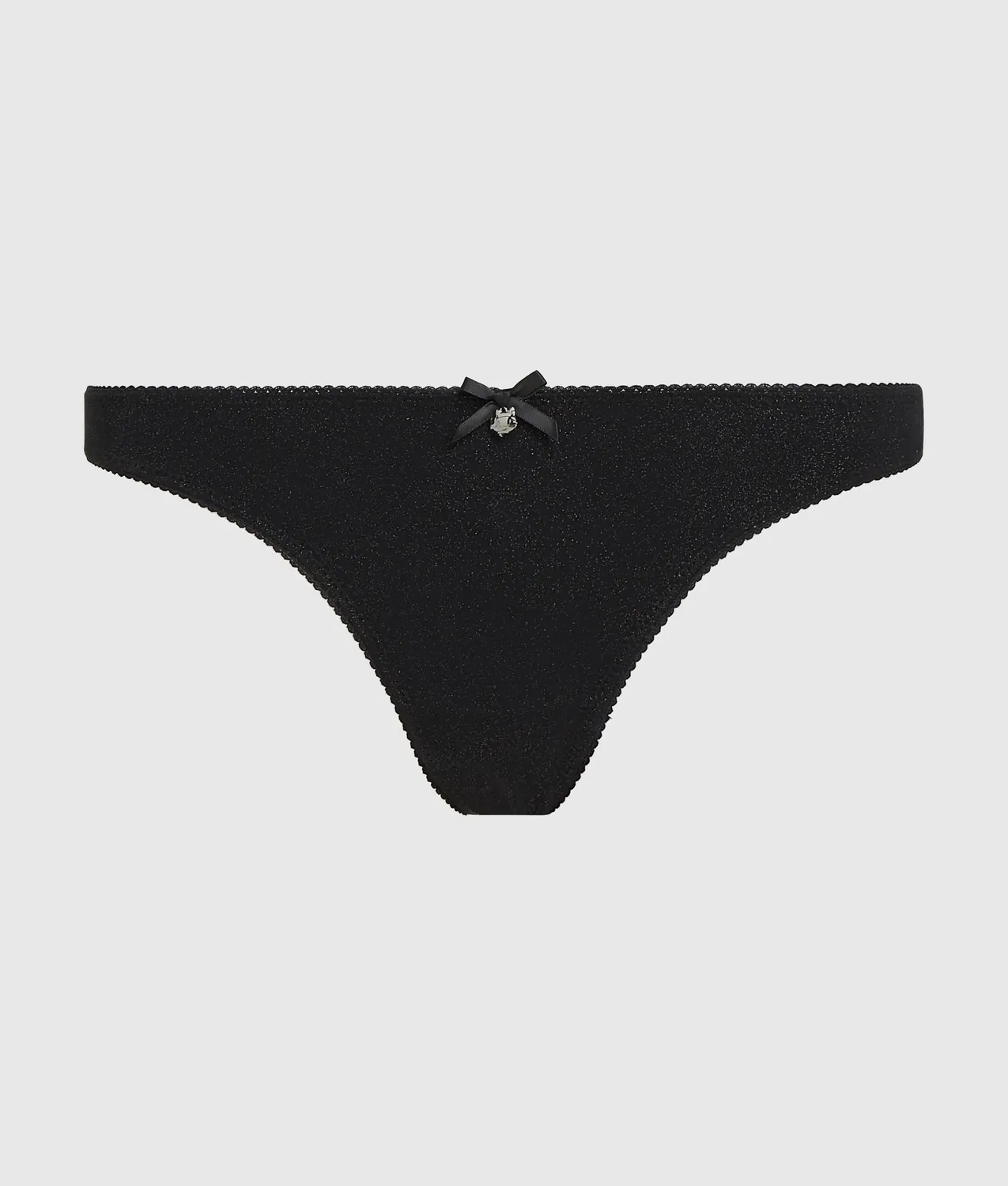 Karl Lagerfeld Ikon Glitter String mit Schleife