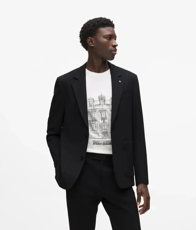 Karl Lagerfeld Patch Pocket Punto Blazer Sakko