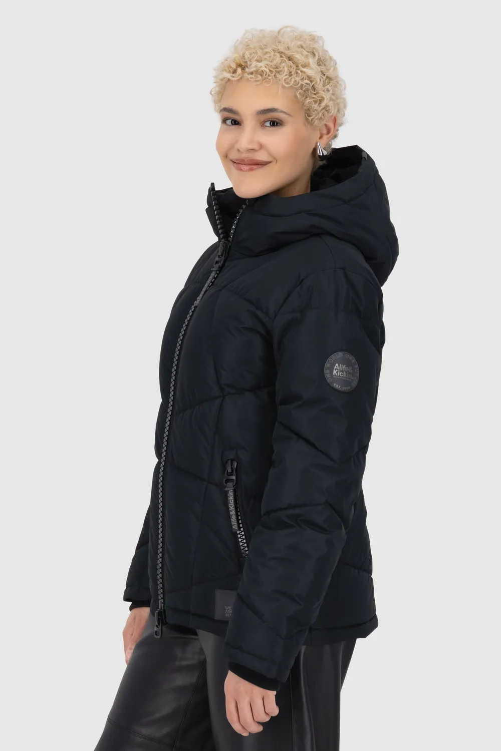 Alife & Kickin KasandraAK A Winterjacke Schwarz Stepp