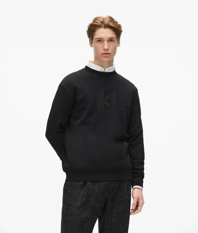 Karl Lagerfeld Monogram Sweatshirt Herren Rundhals