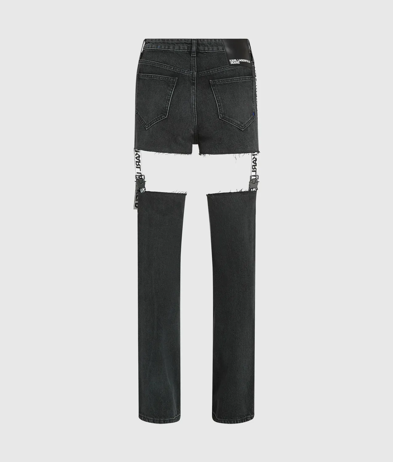 Karl Lagerfeld KL Jeans High-rise Cut-out Straight Jeans