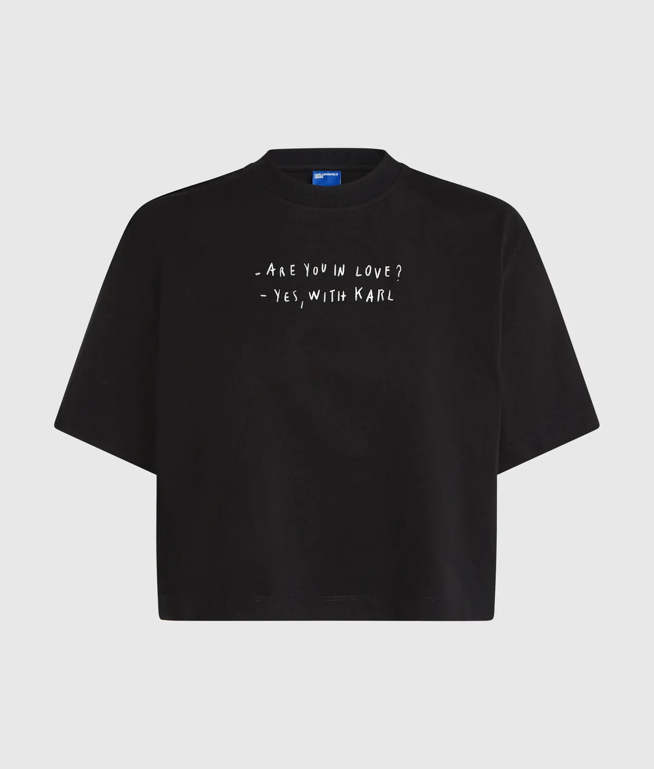 Karl Lagerfeld KLJ Pietro Terzini T-Shirt cropped weiß
