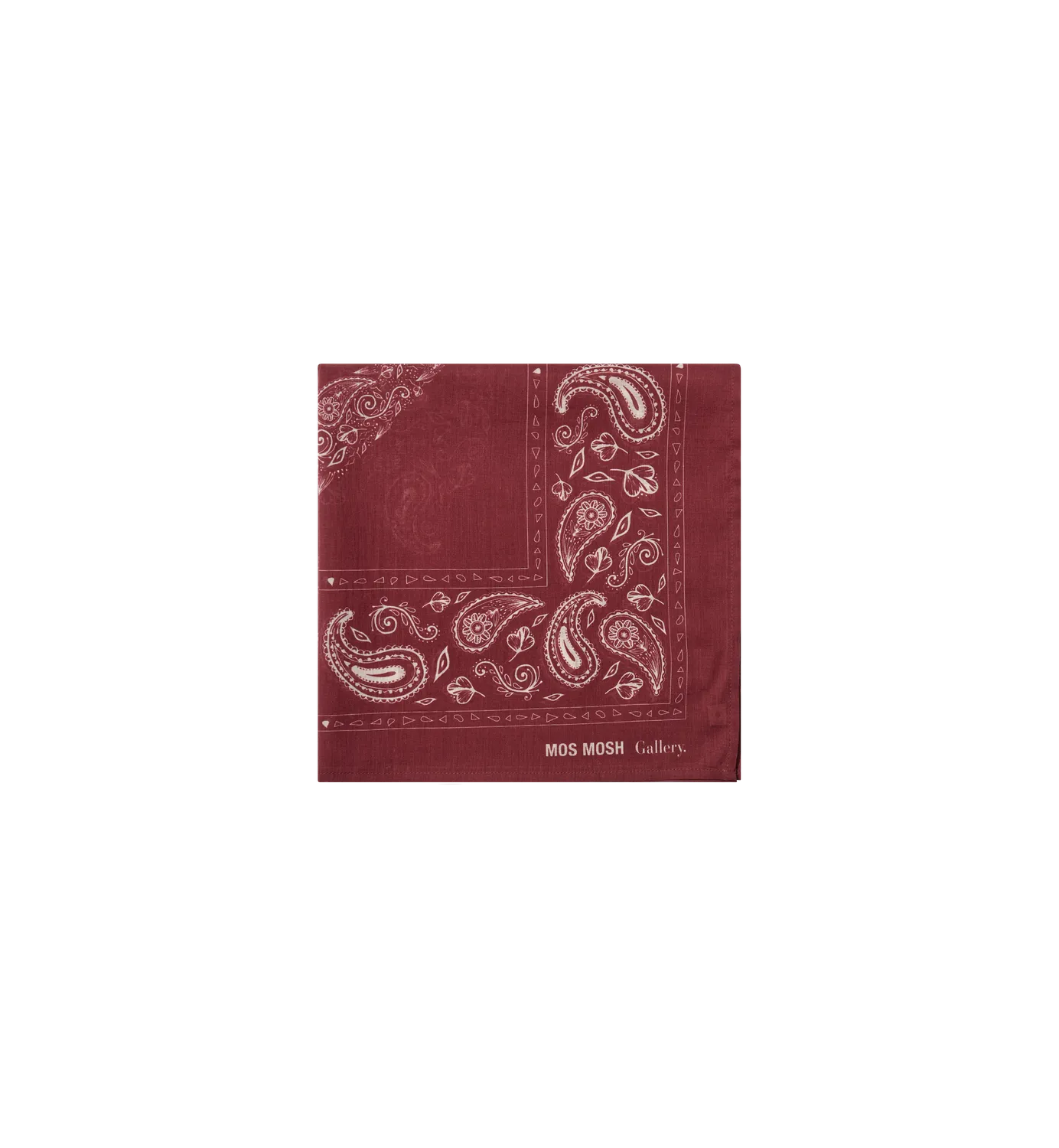 Mos Mosh Martin Paisley Neckerchief Baumwolle braun