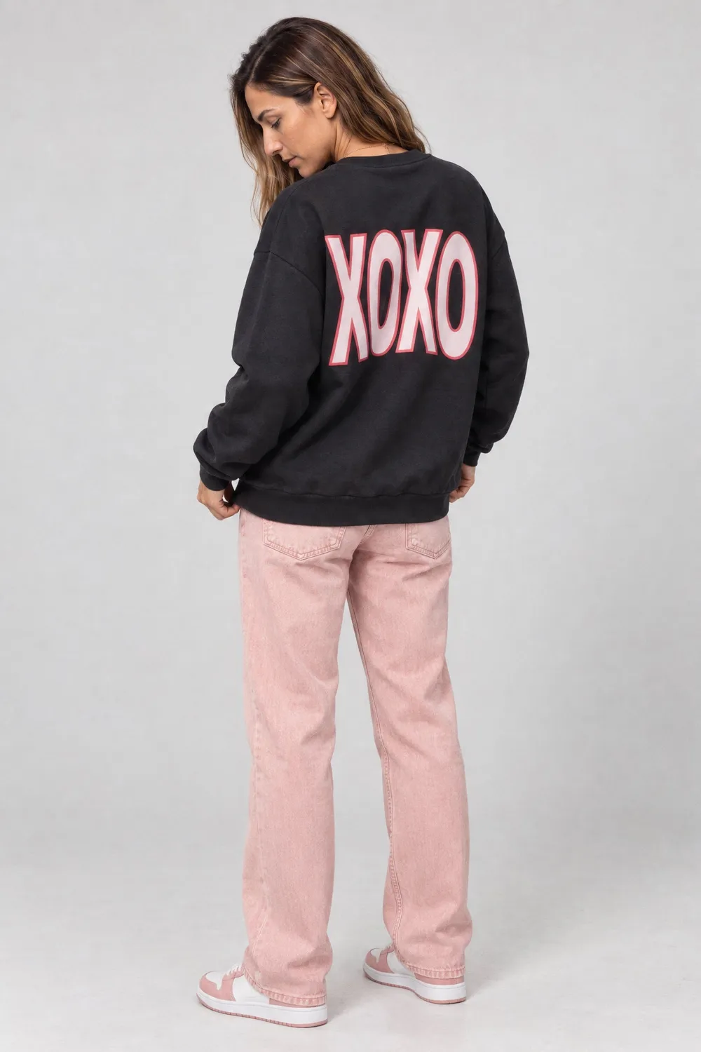 Alife & Kickin ElsaAK P Sweatshirt XOXO Schwarz Print