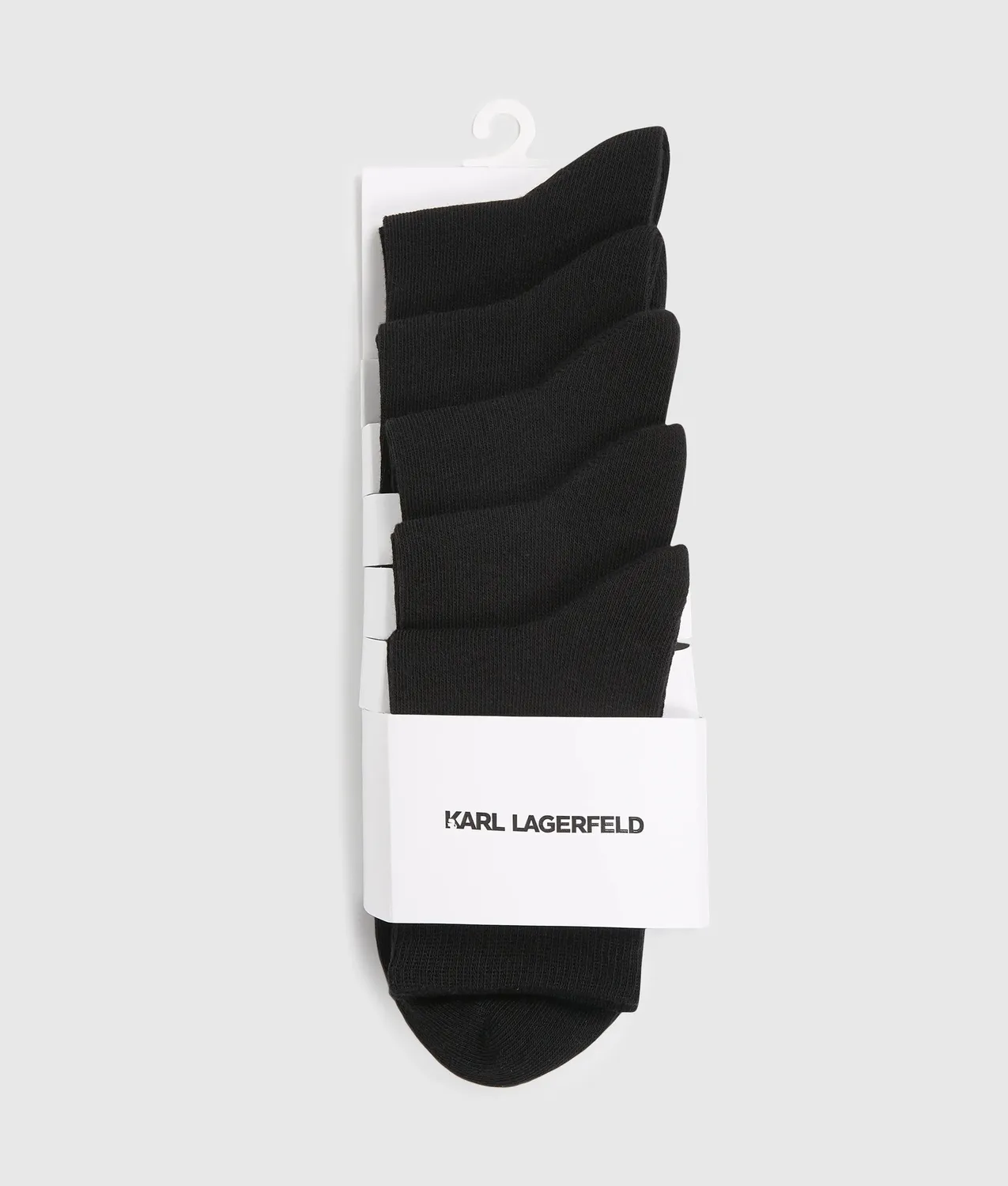 Karl Lagerfeld Signature Socken 5er Pack Schwarz Stick