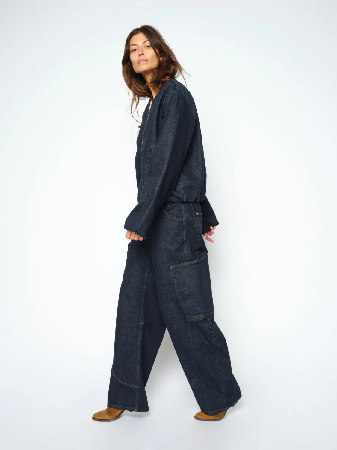 Mos Mosh Charlee Diani Jeans Dark Blue 32 Barrel