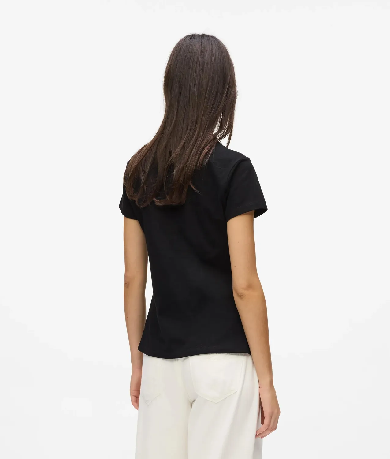 Karl Lagerfeld Signature Piqué Polo Damen Bio-Baumwolle gestickt