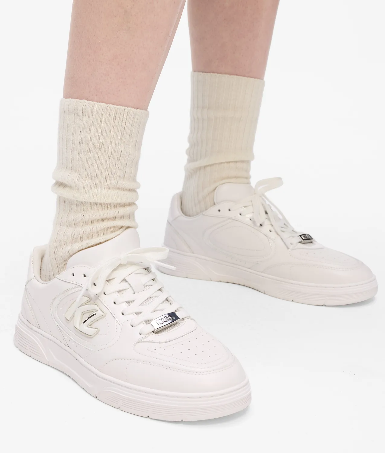Karl Lagerfeld Kourtney Monogram Sneaker Glitzer Schnürer