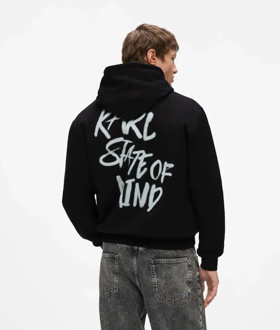 Karl Lagerfeld Karl Quote Regular Hoodie Bio-Baumwolle