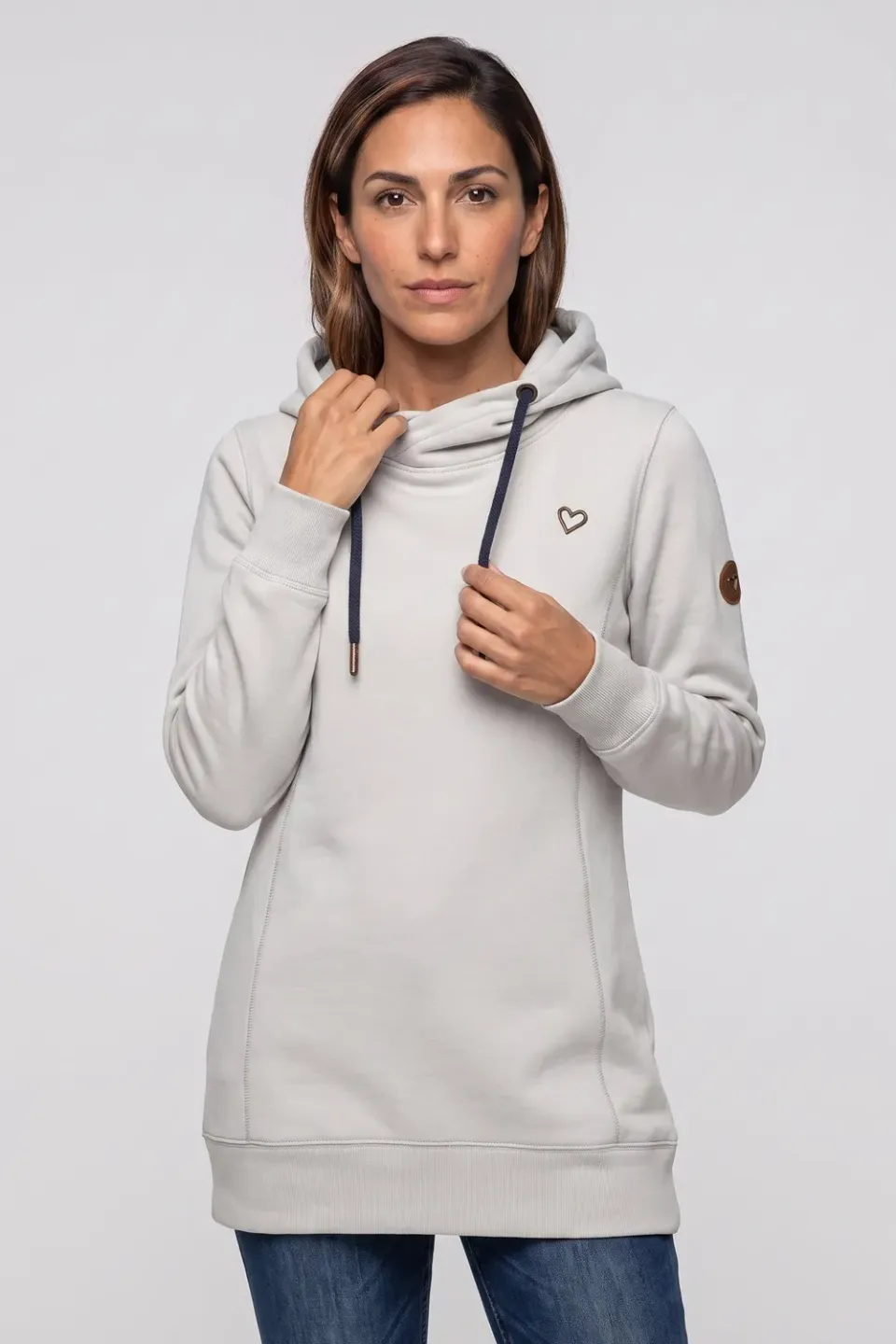 Alife & Kickin AlvaAK A Hoodie grau Kapuze Damen