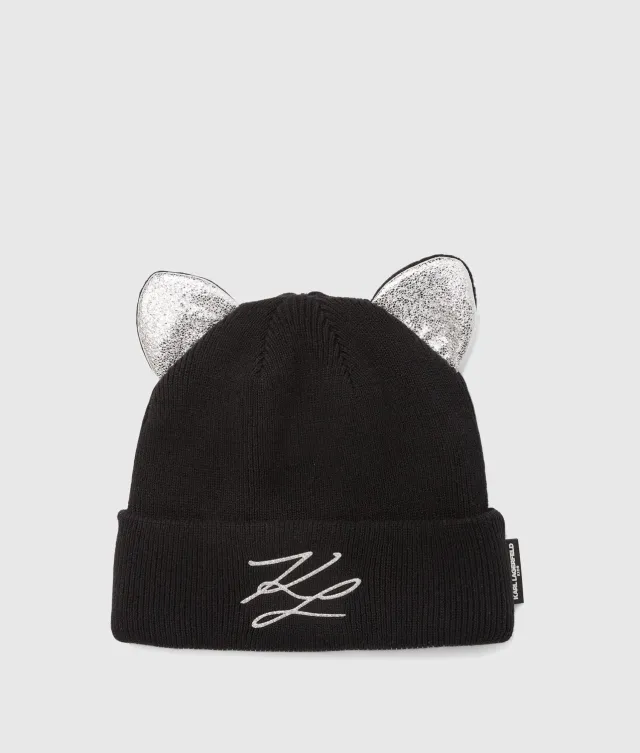 Karl Lagerfeld Ikon Choupette Beanie Katzenohren Gr. 4