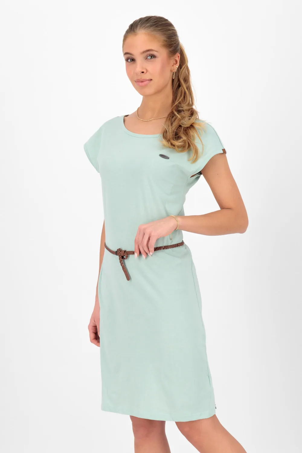 Alife & Kickin ElliAK A Shirtkleid Damen hellgrün Jersey