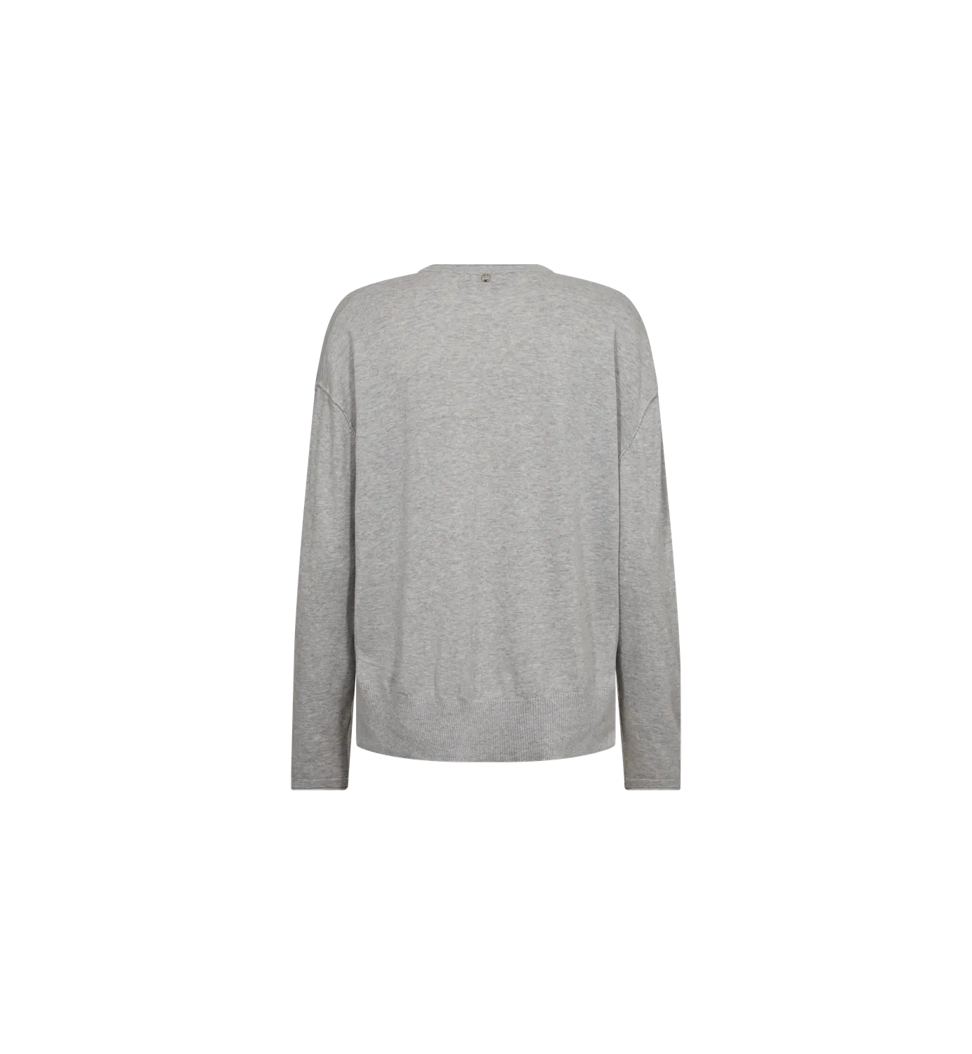Mos Mosh MMTani V-neck Knit Pullover Ecru Baumwolle