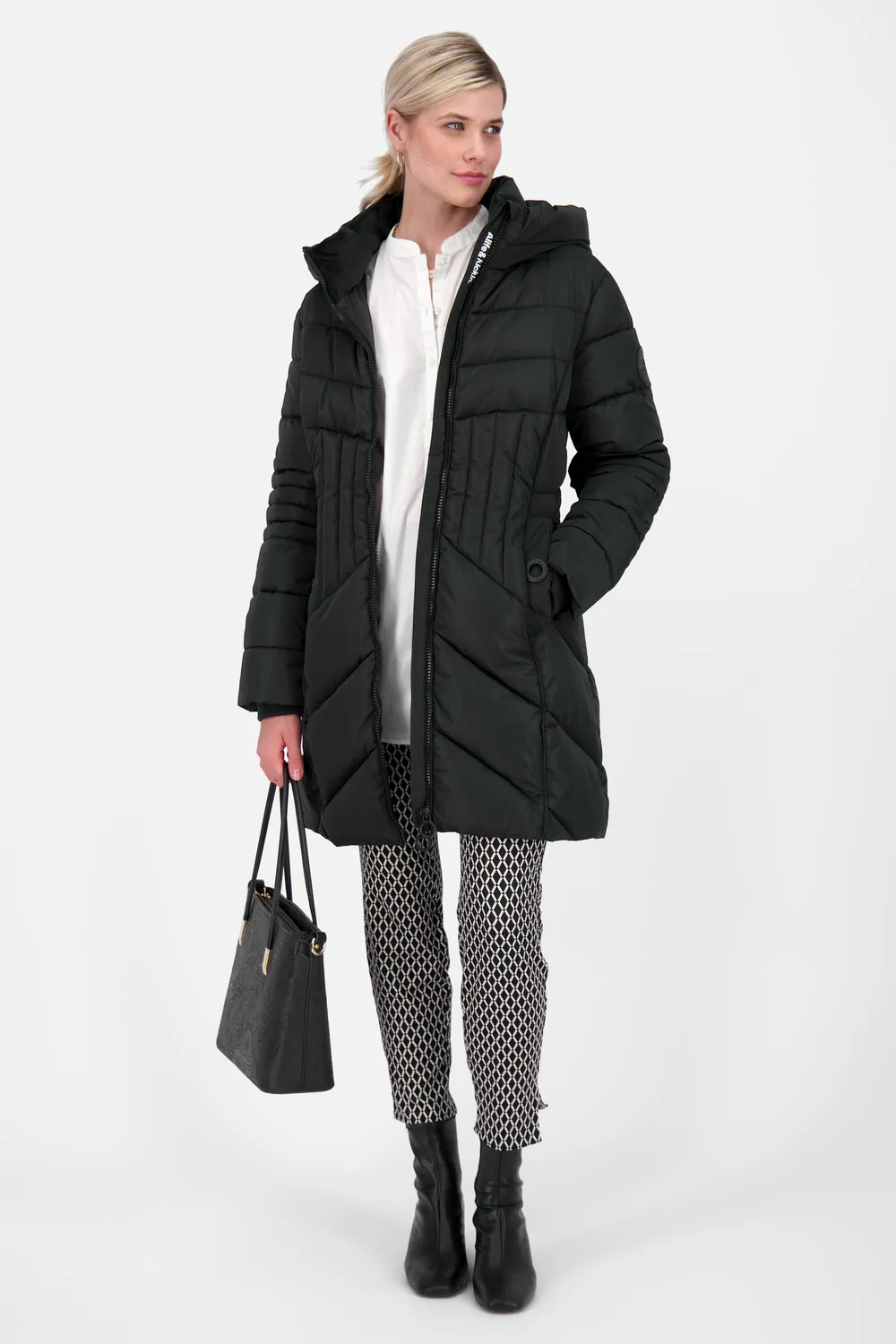 Alife & Kickin PriskaAK A Parka Damen Schwarz warm gefüttert