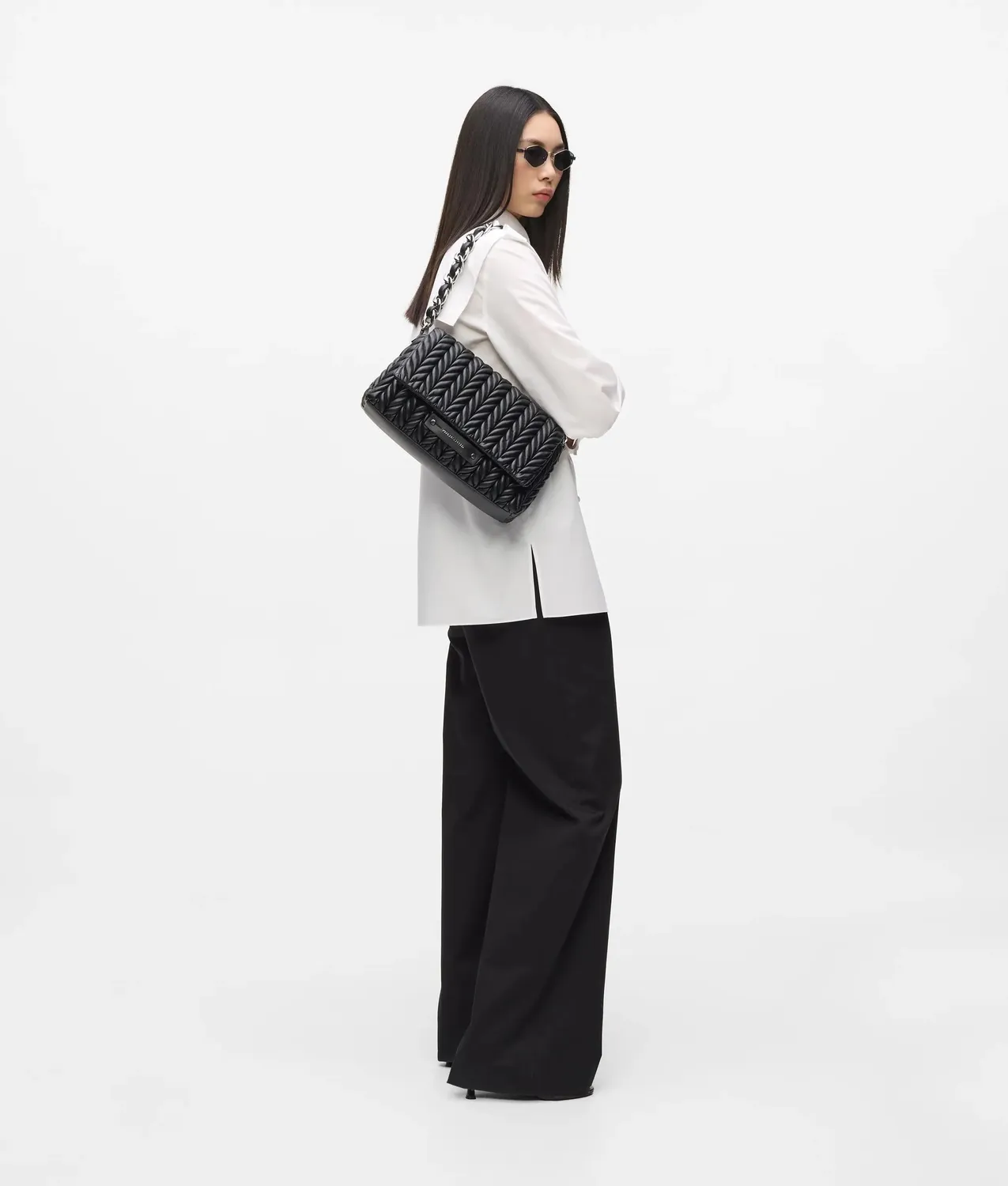 Karl Lagerfeld K/Weave Schultertasche geflochten