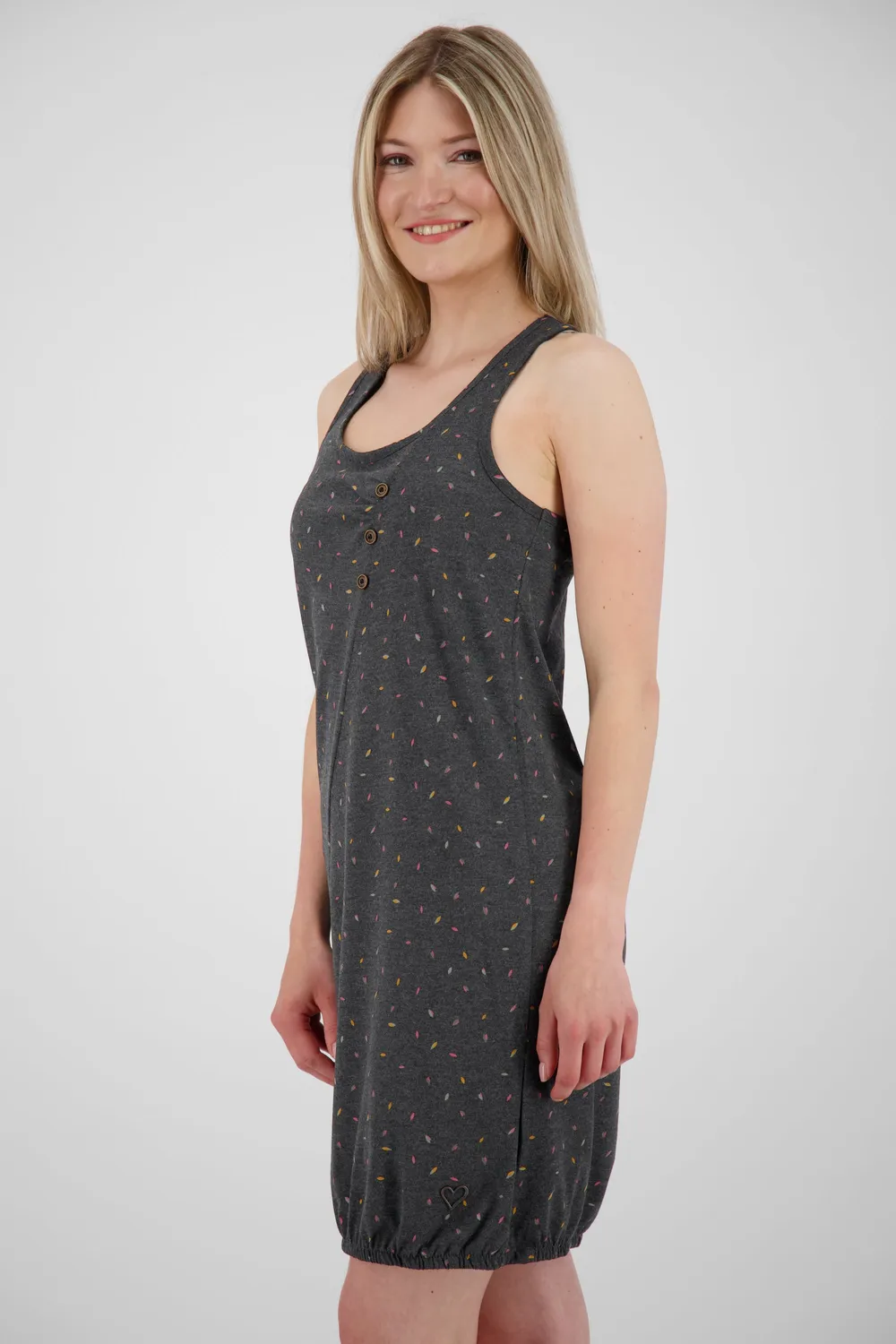 Alife & Kickin CameronAK B Kleid Schwarz Gemustert