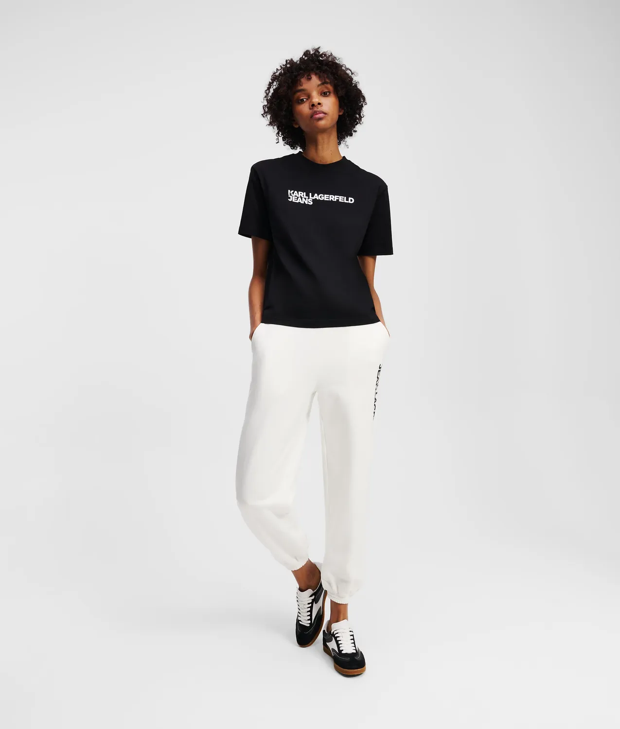 Karl Lagerfeld KL Jeans Logo T-Shirt Bio-Baumwolle