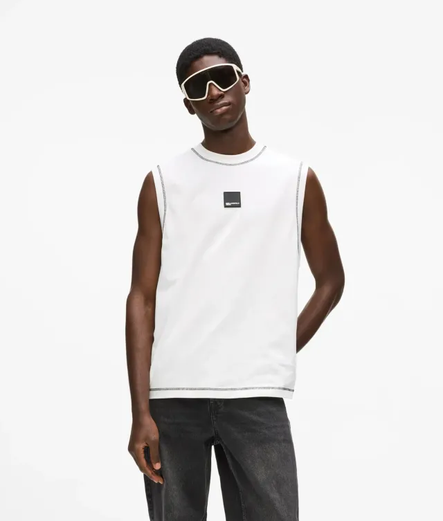 Karl Lagerfeld KL Jeans Contrast Tank Top Damen