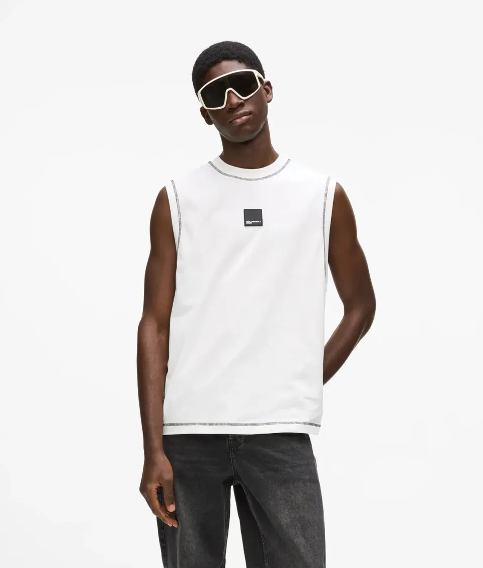 Karl Lagerfeld KL Jeans Contrast Tank Top Damen