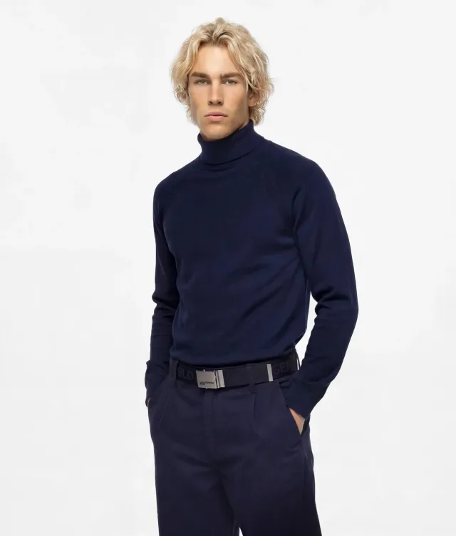 Karl Lagerfeld KL Jeans Rollkragenpullover Strick Leicht